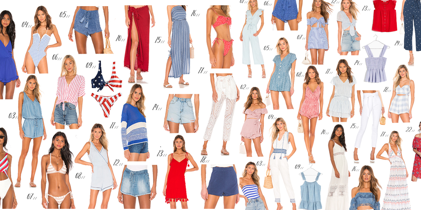 Outfit inspo for the Fourth of July 2019 - chic inspiration to