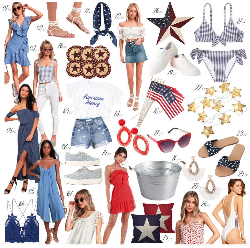 july 4th independence day outfit & home decor inspiration