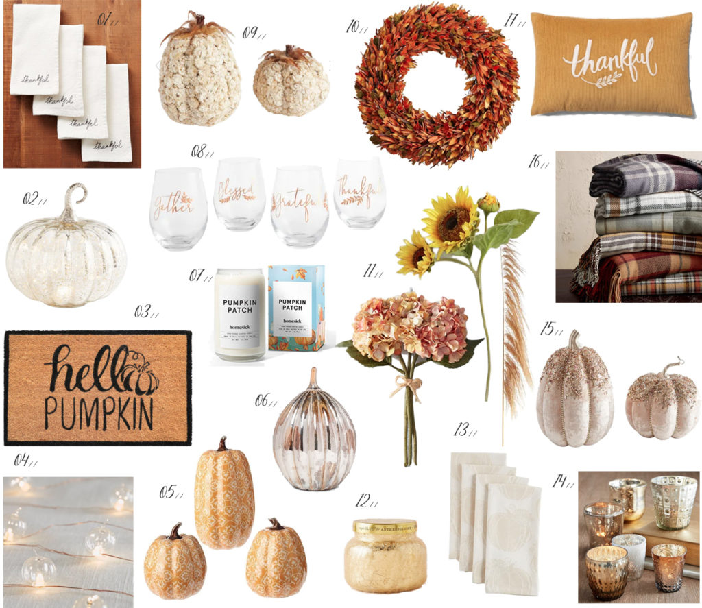 fall home decor inspiration. fall pumpkins, candles, home decorations.