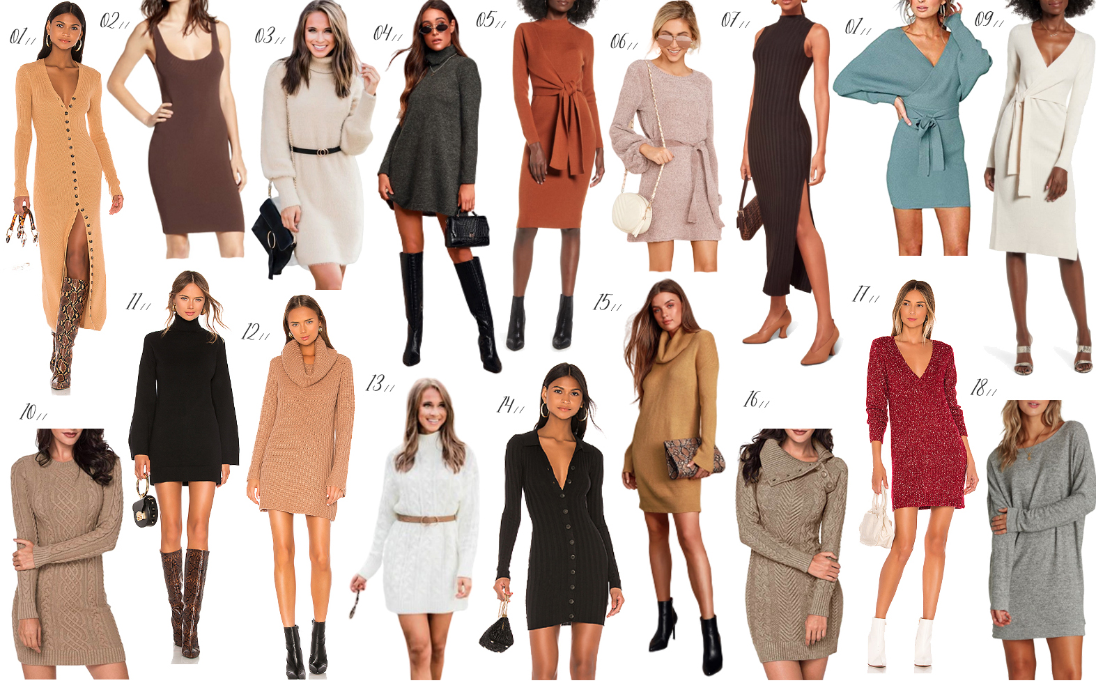 fashion sweater dresses