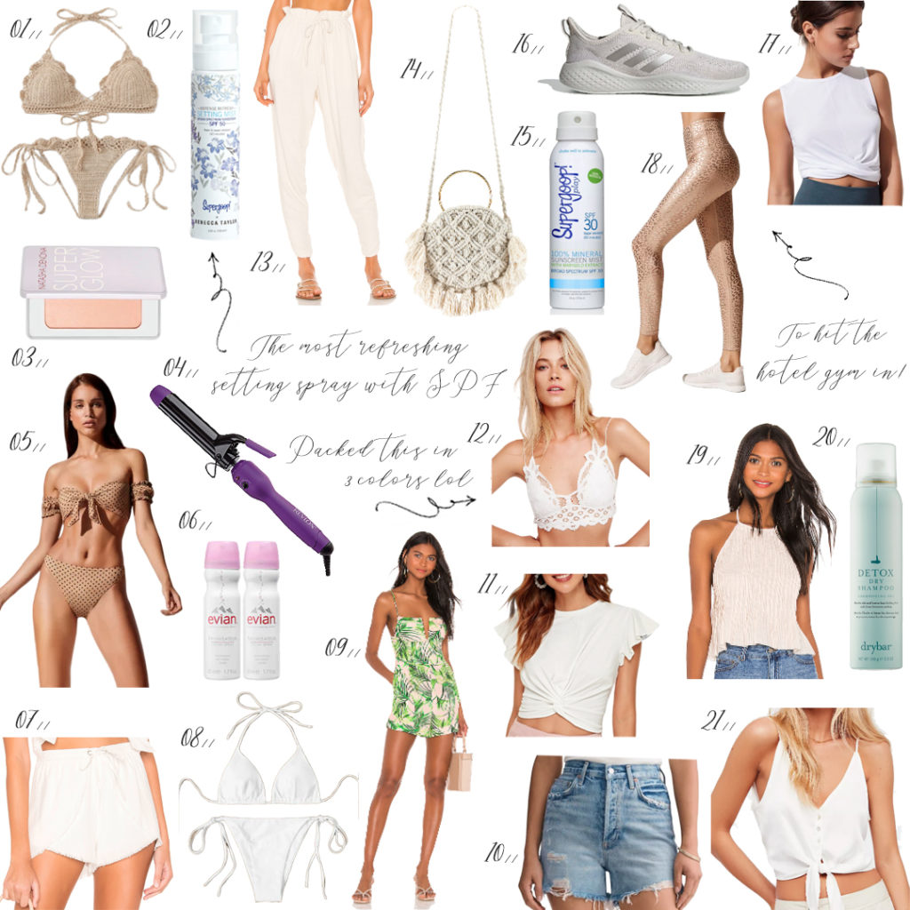 What to pack for Miami, Florida vacation. Beach vacation packing list.