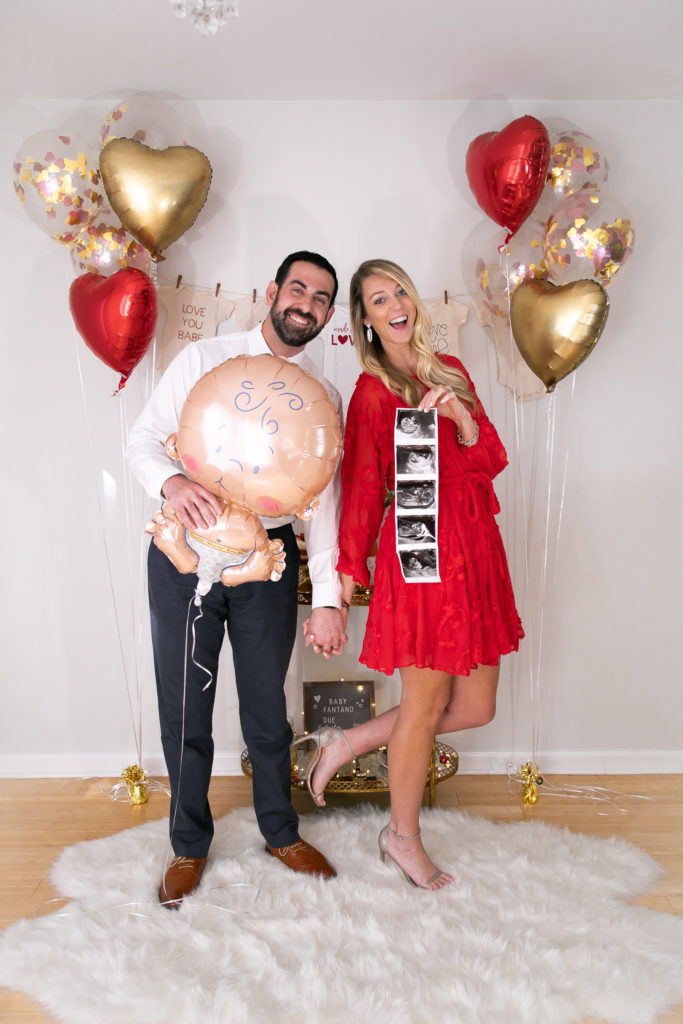 We're Having a Baby! All the Details of our Pregnancy Announcement. Pregnancy and Baby Announcement photo ideas and decor.