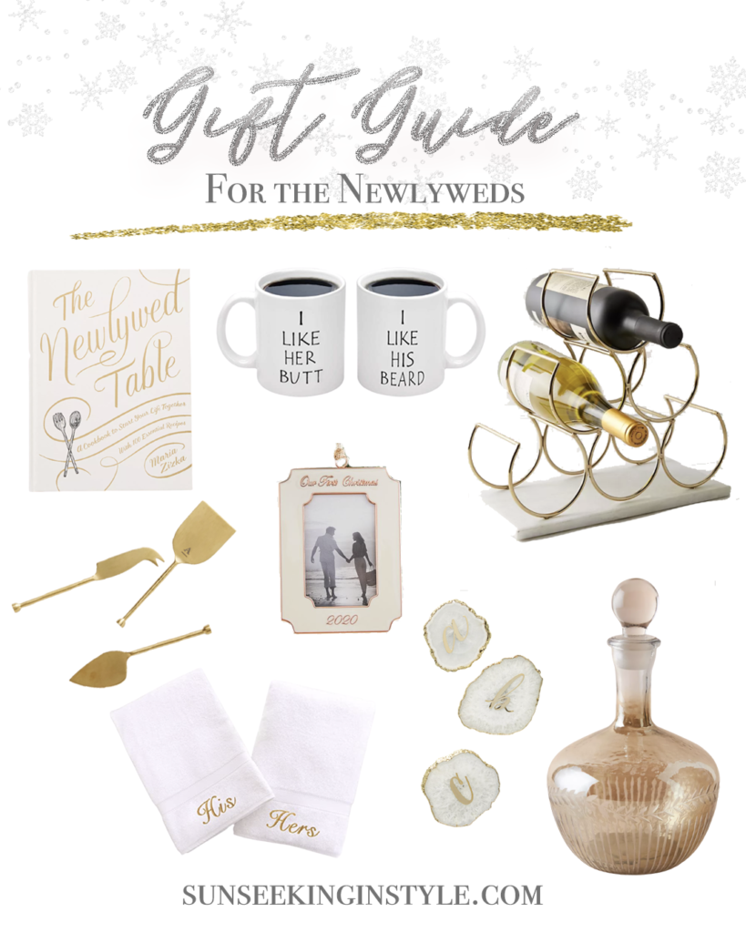 2020 Holiday Gift Ideas For Everyone on Your List. Gift guide for newlyweds. Gift ideas for newlyweds.