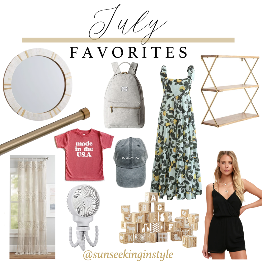 July Top Sellers. From home items to apparel to baby and kids pieces, there is something for everyone in this month's top sellers.
