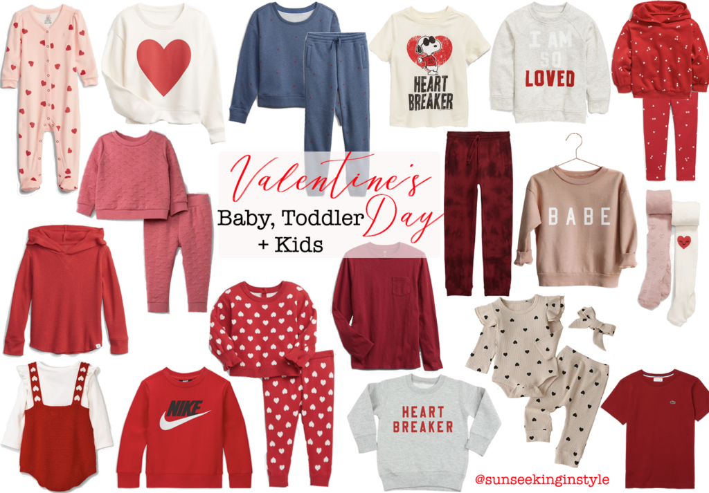 Valentine's Day outfit inspo for your little ones. Valentine's Day style for baby, toddlers, and kids. Valentine's Day style for boys & girls.